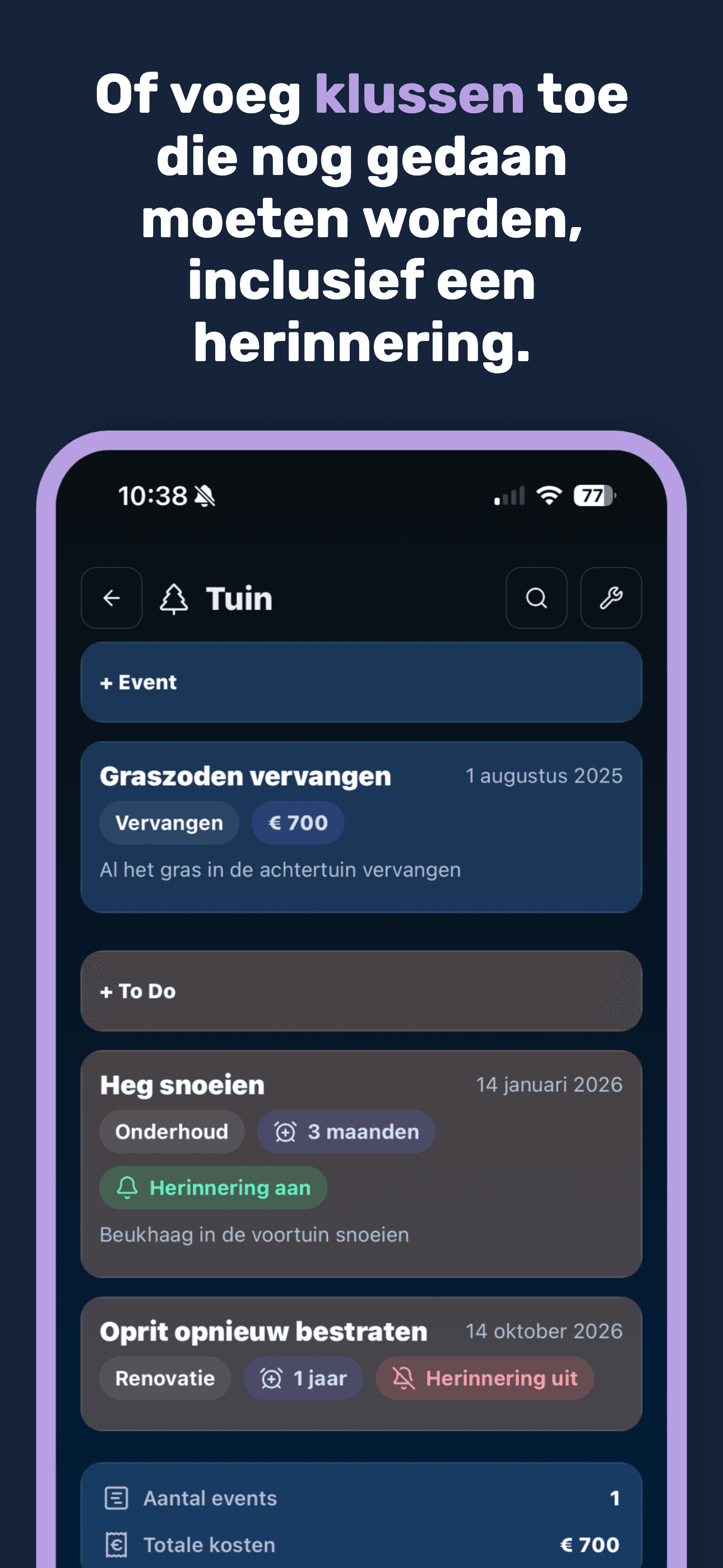 Lijst met servicepartners in Domora